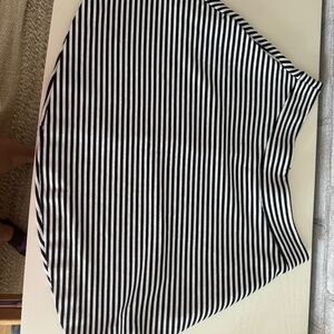 Black and White Striped Splendid Skirt